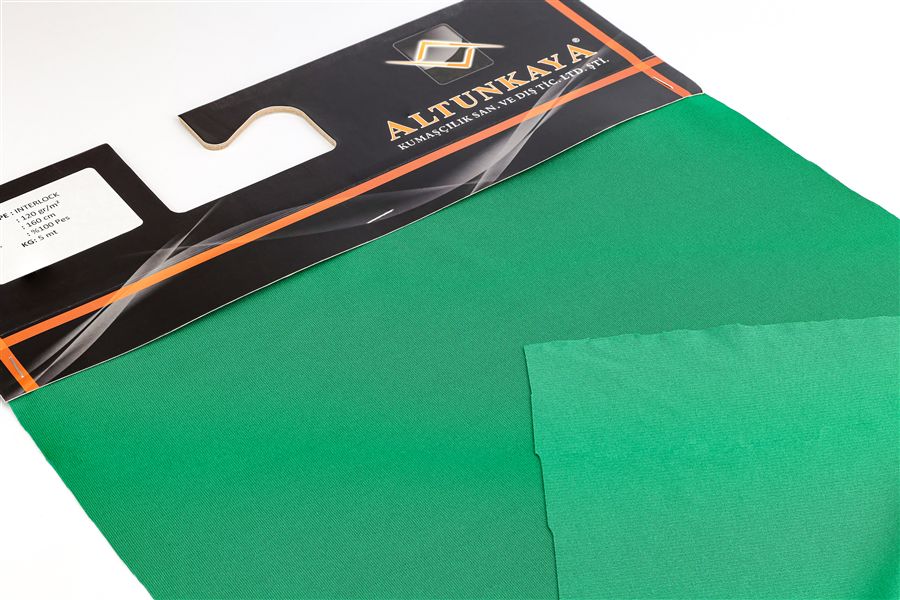 Wholesale interlock lining fabric — lightweight polyester double knit, both faces smooth
